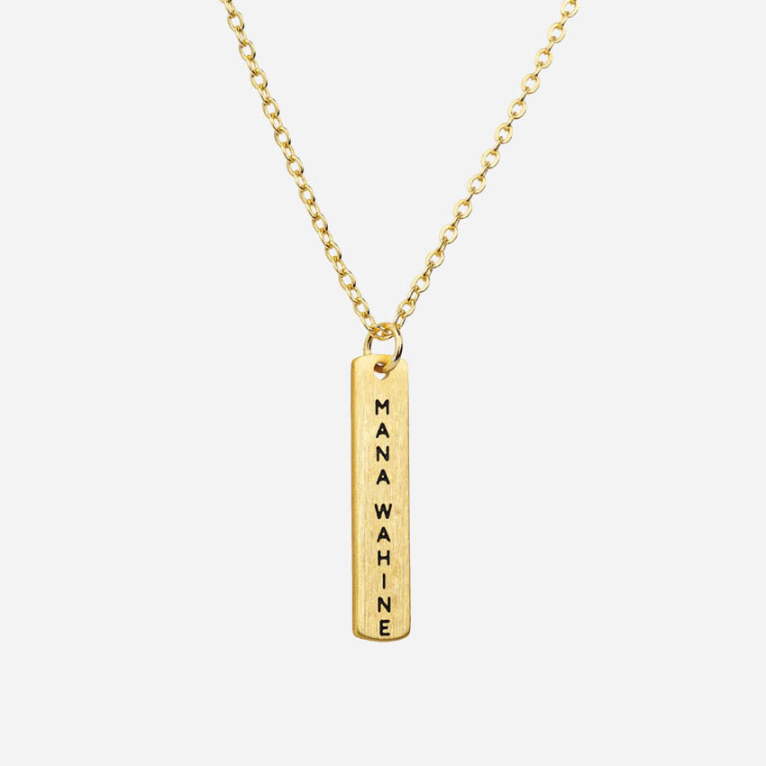 Te Reo Necklace | Mana Wahine (Strong Woman)