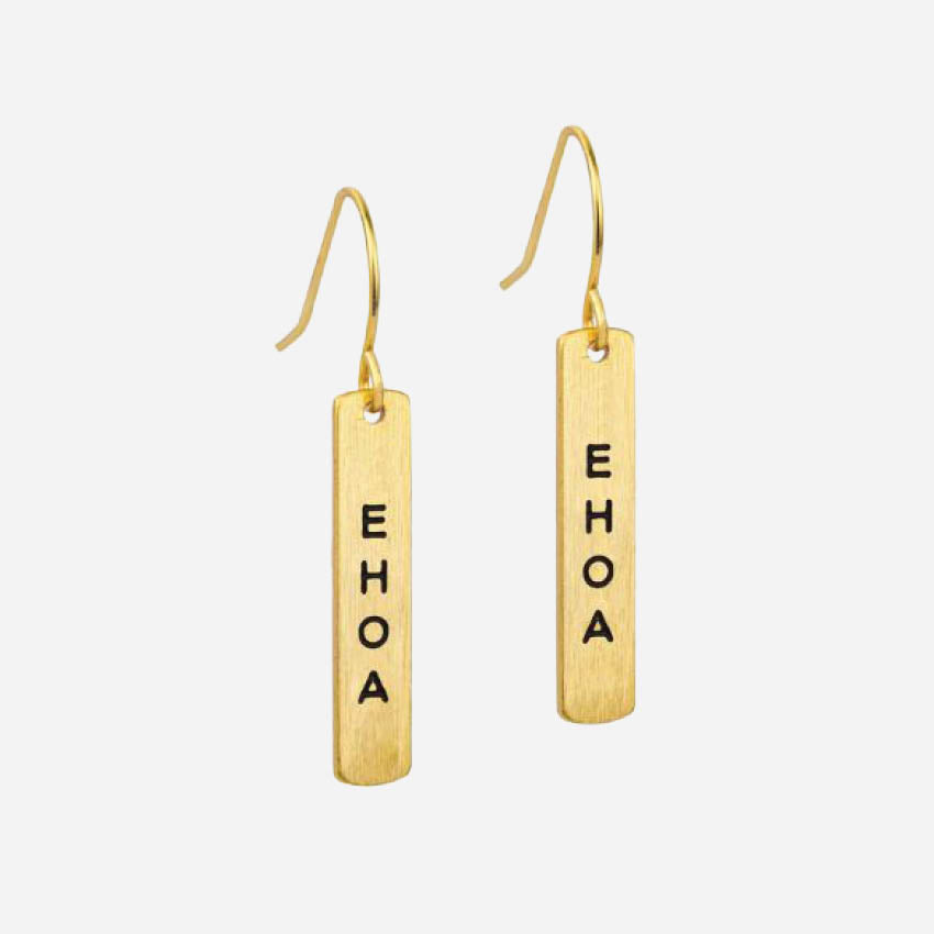 Te Reo Earrings | E Hoa (Friend)