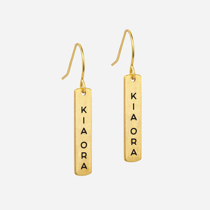 Te Reo Earrings | Kia ora (Hello)