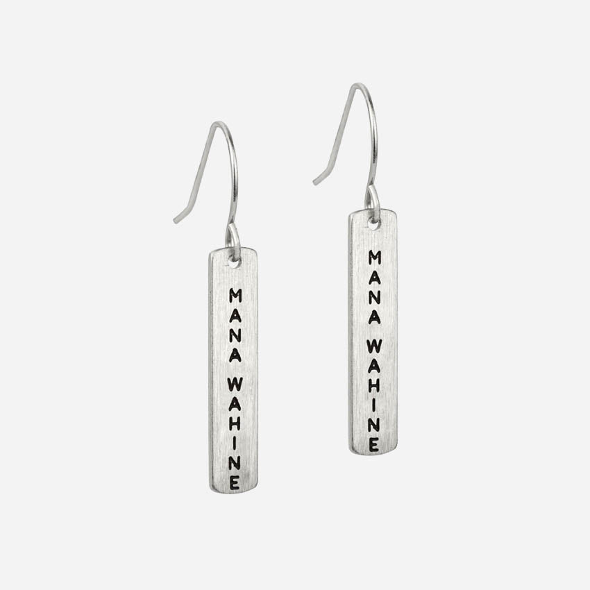 Te Reo Earrings | Mana Wahine (Strong Woman)