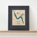 Art Map | Lake Wakatipu 30 x 38