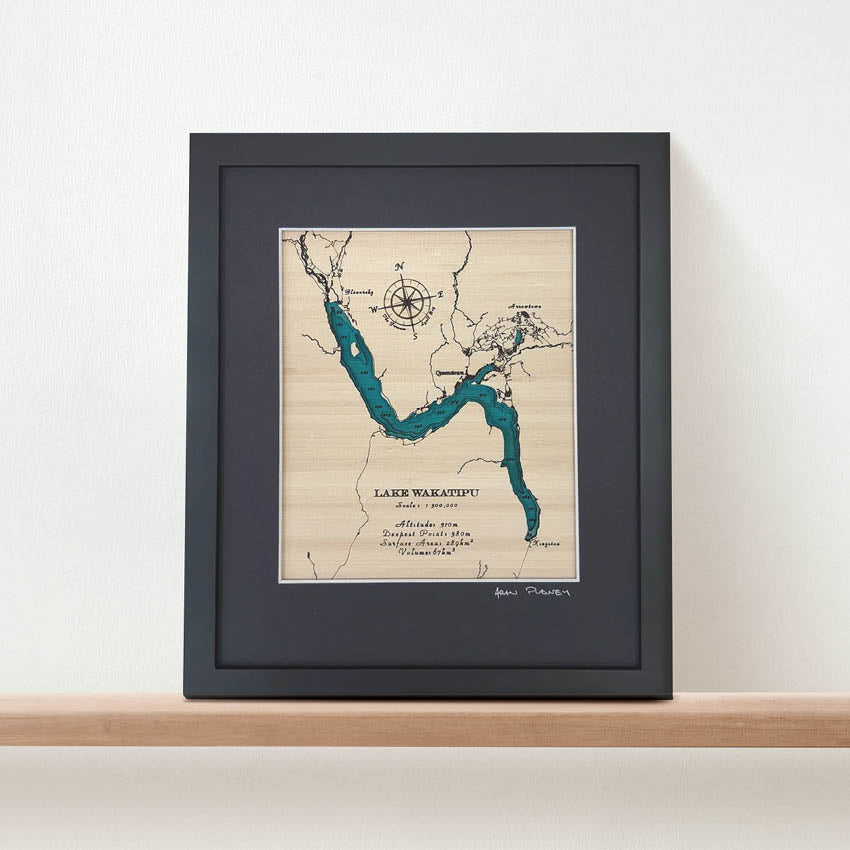 Art Map | Lake Wakatipu 30 x 38