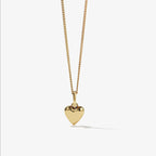 The Meadowlark Mini Camille Necklace in Gold on a blank background