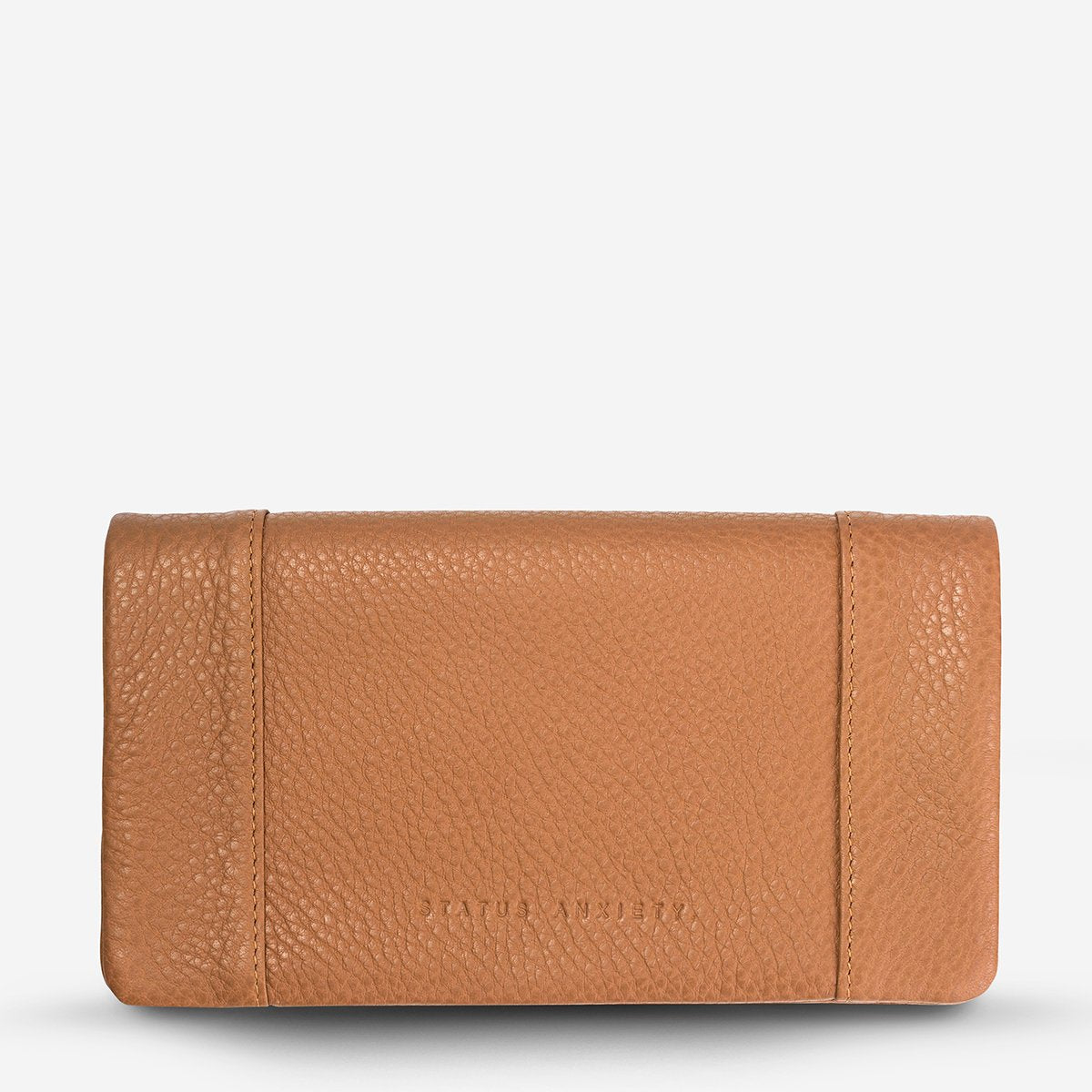 Status Anxiety Some Type of Love Wallet in Tan Front View