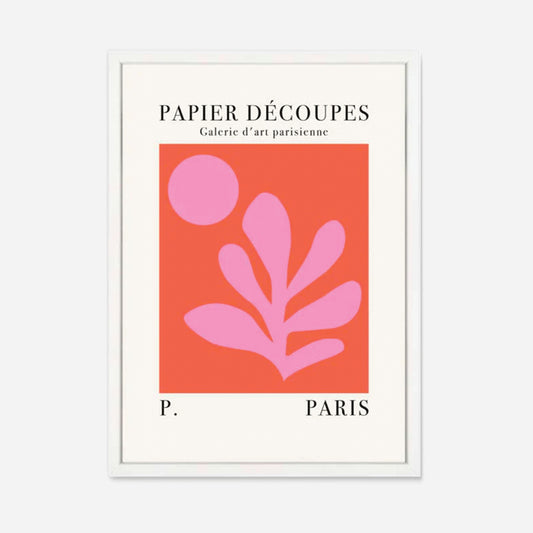 Papier Decoupes Pink | Framed