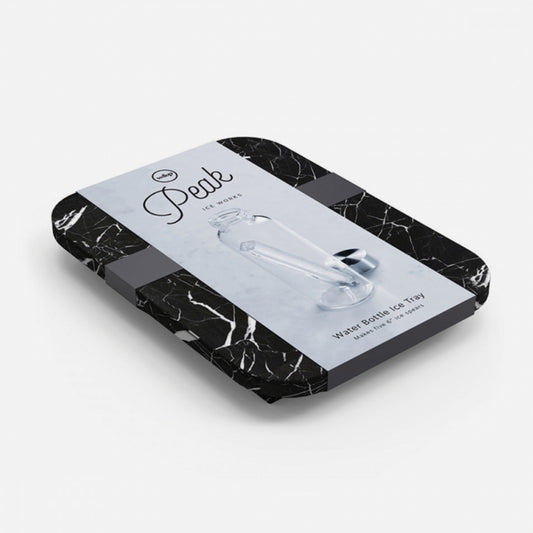 Ice Tray Water Bottle | Black Marble