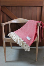 Lambswool Blanket | Herringbone Weave