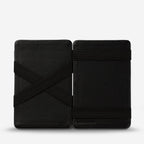 Status Anxiety Flip Wallet in Black Opened