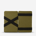 Status Anxiety Flip Wallet in Khaki Opened