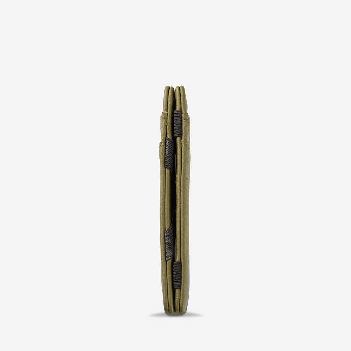 Status Anxiety Flip Wallet in Khaki Spine View