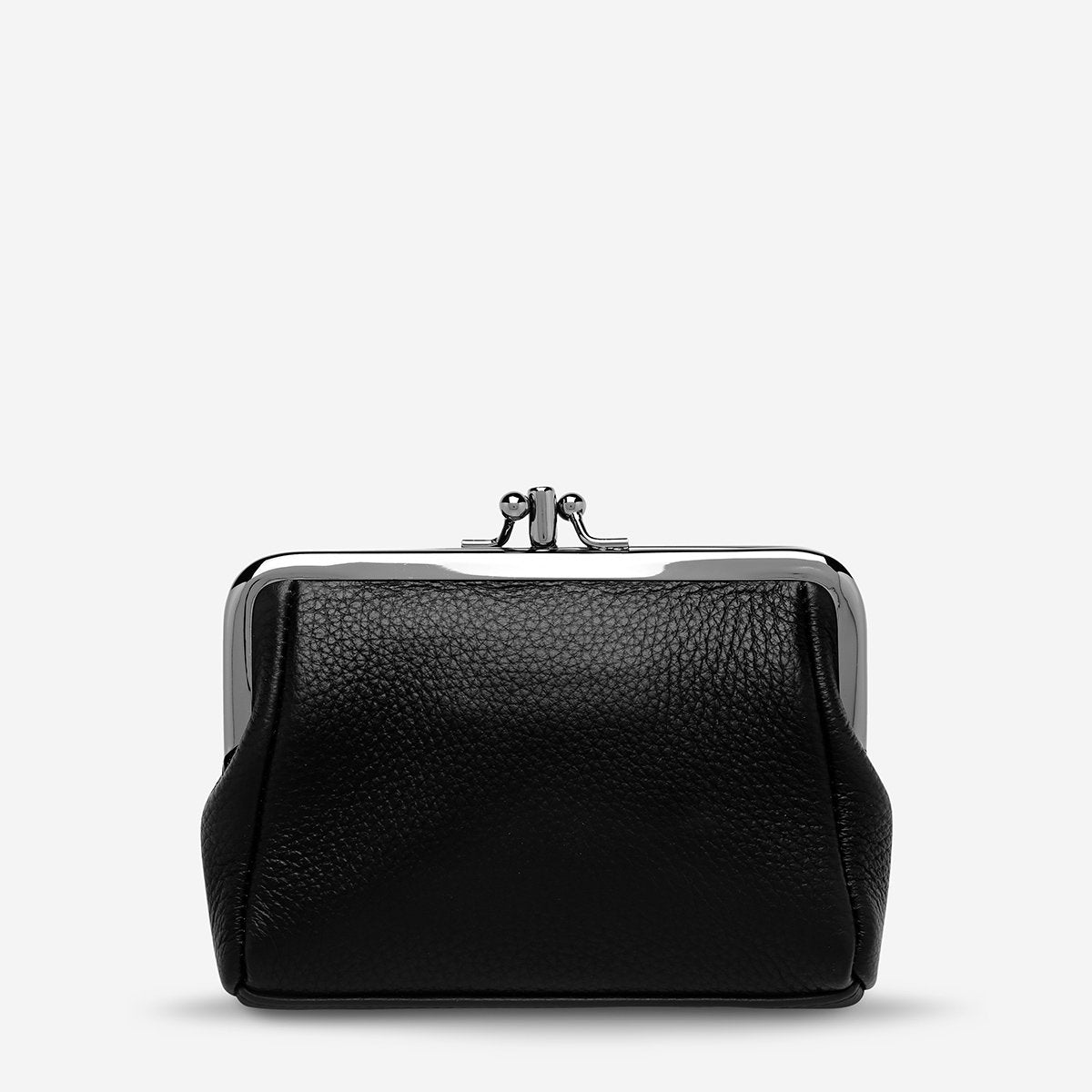 Status Anxiety Volatile Wallet in Black on a White Background