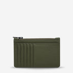 The Status Anxiety Avoiding Things Wallet in Khaki on a blank background
