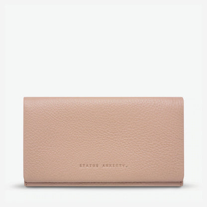 Status Anxiety Nevermind Wallet in Dusty Pink
