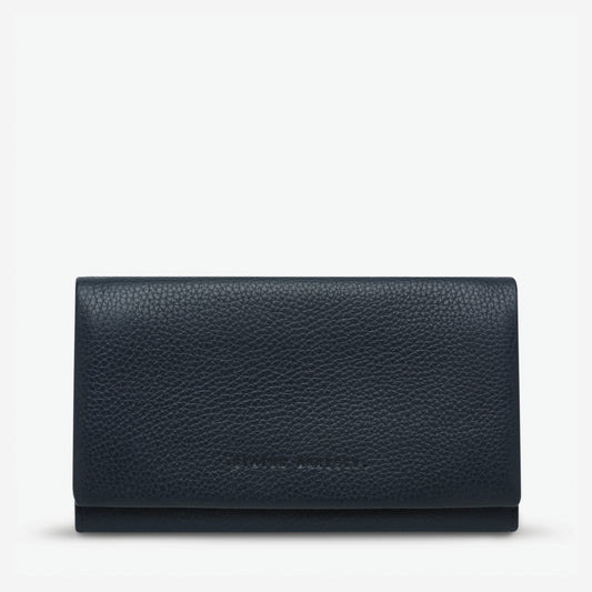 Status Anxiety Nevermind Wallet in Navy Blue