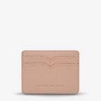 Status Anxiety Together For Now Wallet in Dusty Pink on a blank background
