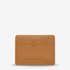 Status Anxiety Together For Now Wallet in Tan on a blank background