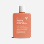 The We Are Feel Good Inc Sensitive SPF50+ Sunscreen Lotion 200ml on a blank background