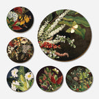 The Wolfkamp and Stone Dark Botanical Placemat on a blank background