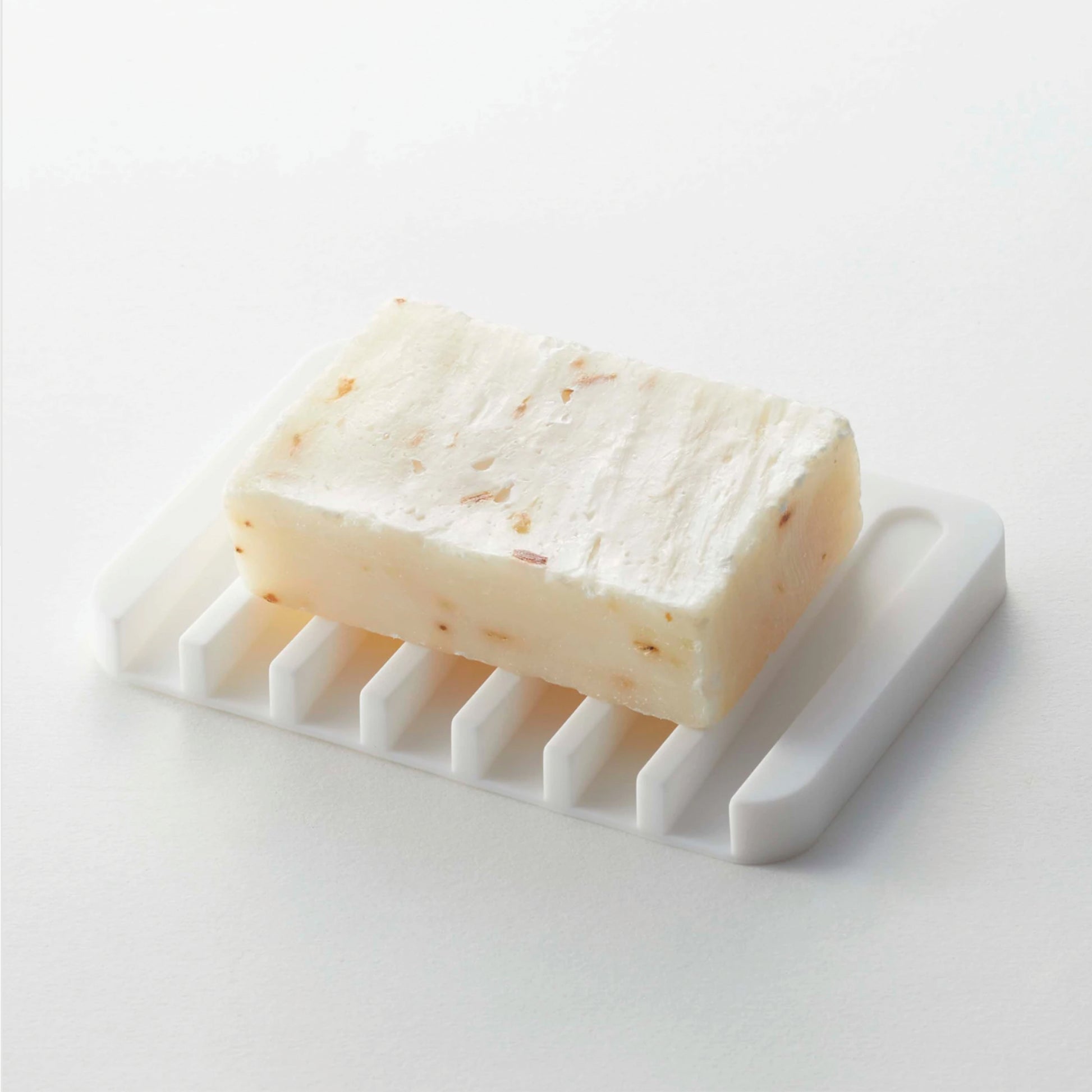 Yamazaki Flow Silicone Soap Tray in White